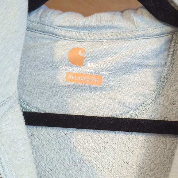 Carhartt Women's Sky Blue Half-Zip Sweater - Picture 2 of 4